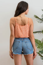 Load image into Gallery viewer, Coral Multi Print Crop Top
