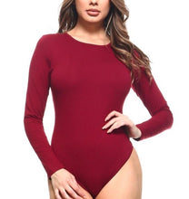 Load image into Gallery viewer, Long Sleeve Open Back Bodysuit