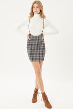 Load image into Gallery viewer, Plaid Tie Shoulder Overall Dress
