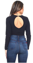Load image into Gallery viewer, Long Sleeve Open Back Bodysuit