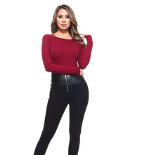 Load image into Gallery viewer, Long Sleeve Open Back Bodysuit