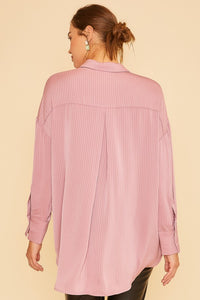 Striped Textured Effect Blouse