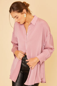 Striped Textured Effect Blouse
