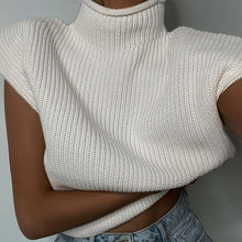 Load image into Gallery viewer, Solid Color Turtleneck Sweater Top

