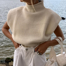Load image into Gallery viewer, Solid Color Turtleneck Sweater Top
