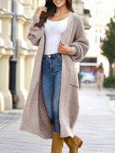 Load image into Gallery viewer, Pocket Lengthened Thickened Knitted Cardigan
