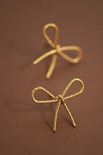 Load image into Gallery viewer, Gold Bow Knot Studded Earrings
