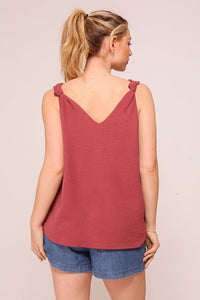 Solid Sleeveless Tank Top
