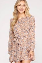 Load image into Gallery viewer, Long Sleeve Floral Print Romper
