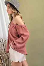 Load image into Gallery viewer, Solid Off the Shoulder Top with Strap Detail
