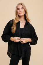 Load image into Gallery viewer, Textured Loose Fit Woven Shirts Top
