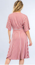 Load image into Gallery viewer, Plunging Stripe Dress
