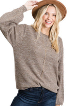 Load image into Gallery viewer, Mocha Knit Sweater
