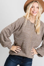 Load image into Gallery viewer, Mocha Knit Sweater
