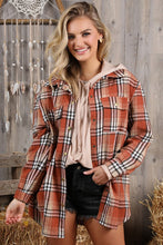Load image into Gallery viewer, Long Flannel Plaid Jacket
