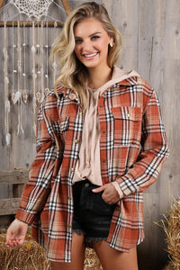 Long Flannel Plaid Jacket
