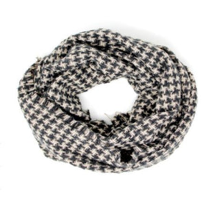 Houndstooth Infinity  Scarf