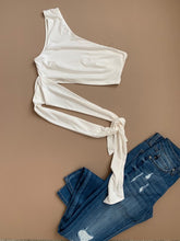 Load image into Gallery viewer, One Shoulder Tie Top
