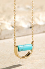 Load image into Gallery viewer, Brass Semi-Circle Pendant Necklace
