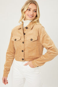Cropped Corduroy Jacket