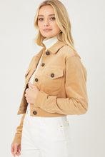 Load image into Gallery viewer, Cropped Corduroy Jacket

