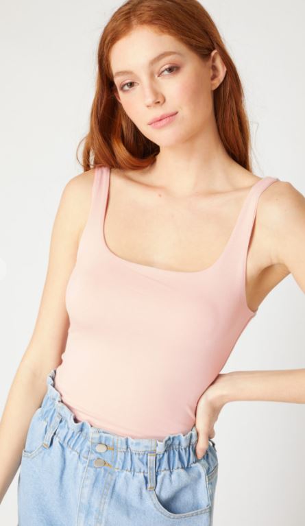 Basic Scoop Neck Tank Top