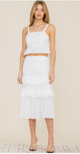 Ruffled Skirt Set