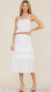 Ruffled Skirt Set