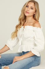 Load image into Gallery viewer, Lucy Front Ribbon Off the Shoulder Top
