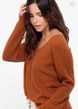 Load image into Gallery viewer, Banded V Neck Sweater
