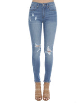 Load image into Gallery viewer, Mid Rise Super Skinny Jean
