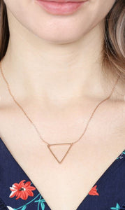 Triangular Pendant Necklace
