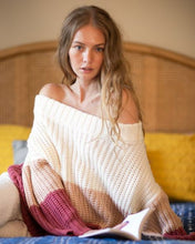 Load image into Gallery viewer, Color Block Off Shoulder Sweater Top Color Block
