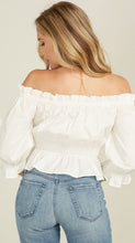 Load image into Gallery viewer, Lucy Front Ribbon Off the Shoulder Top
